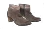 Mephisto Taupe dames enkellaars met metalen afwerking Gray Dames - Thumbnail 3