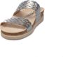 Mephisto Zilver Metallic Dubbele Band Sandaal Gray Dames - Thumbnail 4