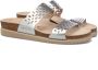 Mephisto Zilver Metallic Dubbele Band Sandaal Gray Dames - Thumbnail 5