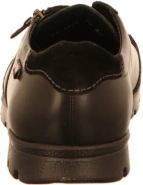 mephisto Zwarte Veterschoenen Black Heren