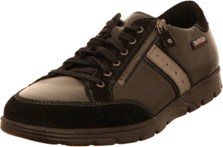 mephisto Zwarte Veterschoenen Black Heren