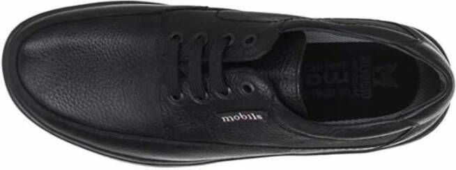 mephisto Zwarte Veterschoenen Black Heren