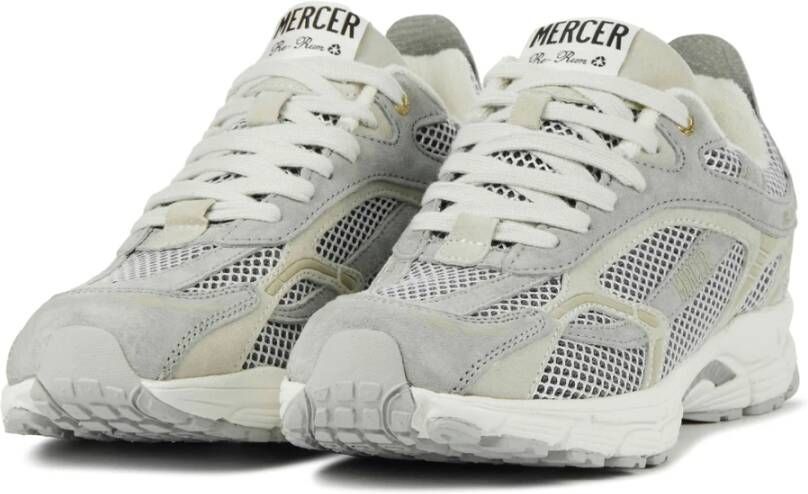 Mercer Amsterdam Beige Leren Sneakers Beige Heren