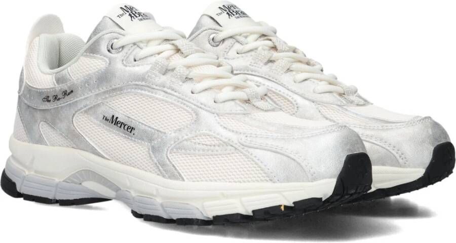 Mercer Amsterdam Metallic Re-run Dames Sneakers Wit White Dames