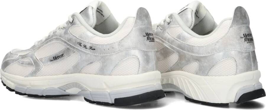 Mercer Amsterdam Metallic Re-run Dames Sneakers Wit White Dames