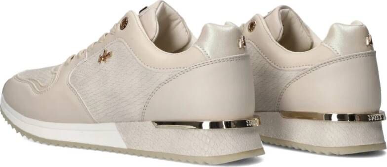 Mexx Beige Fleur Ellen Sneakers voor Dames Beige Dames