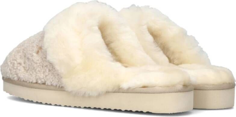 Mexx Beige Teddy Textiel Snow Pantoffels Beige Dames