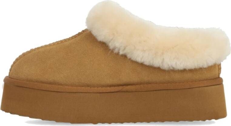 Mexx Bruine Binnenslippers voor Vrouwen Brown Dames