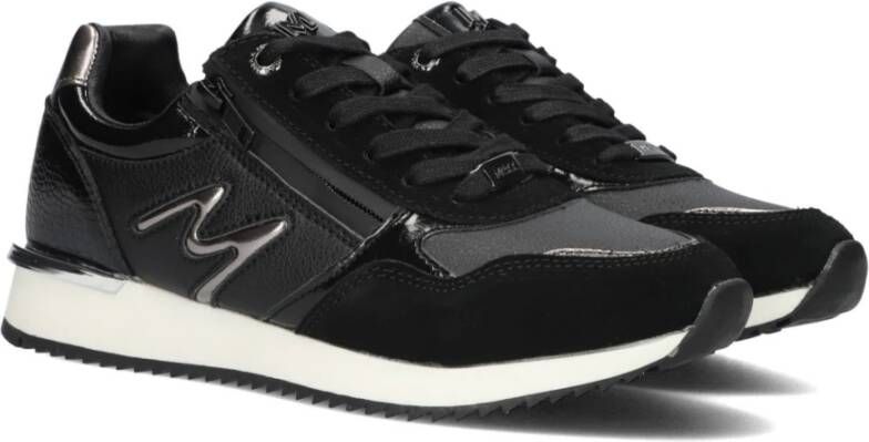 Mexx Chique Zwarte Lage Sneakers Black Dames