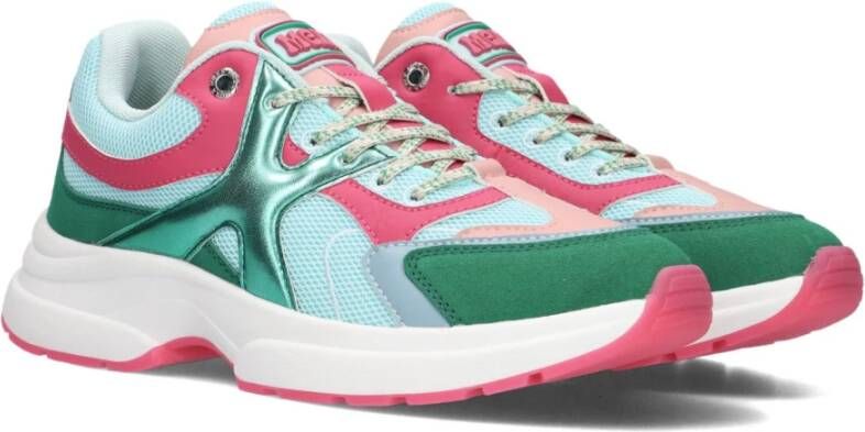 Mexx Lage sneakers Loyce groen leer Multicolor Dames