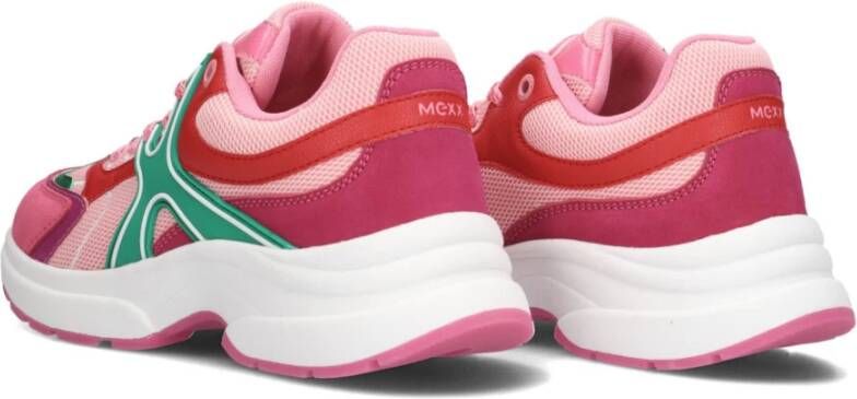 Mexx Lage sneakers Loyce Paars Leer Multicolor Dames