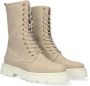 Mexx Haroun Veterboots Laarzen Met Veters Dames Taupe - Thumbnail 4