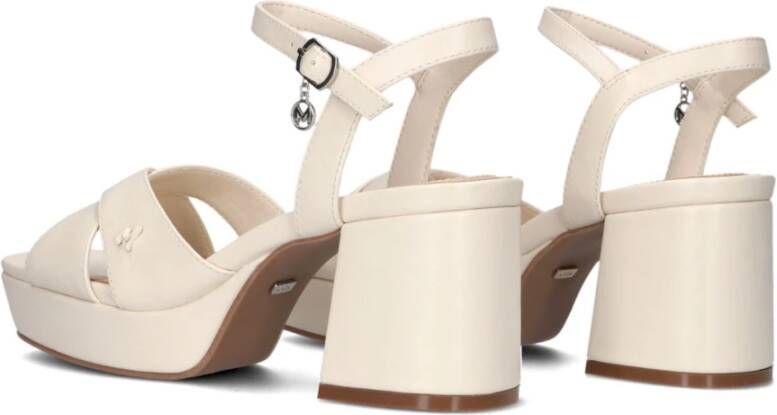 Mexx Witte Leren Sandalen Nalina White Dames