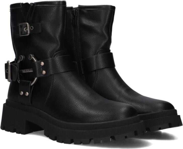 Mexx Zwarte Biker Boots Parvati Stijl Black Dames