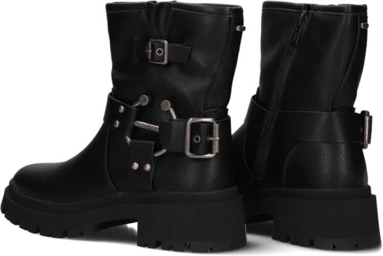 Mexx Zwarte Biker Boots Parvati Stijl Black Dames