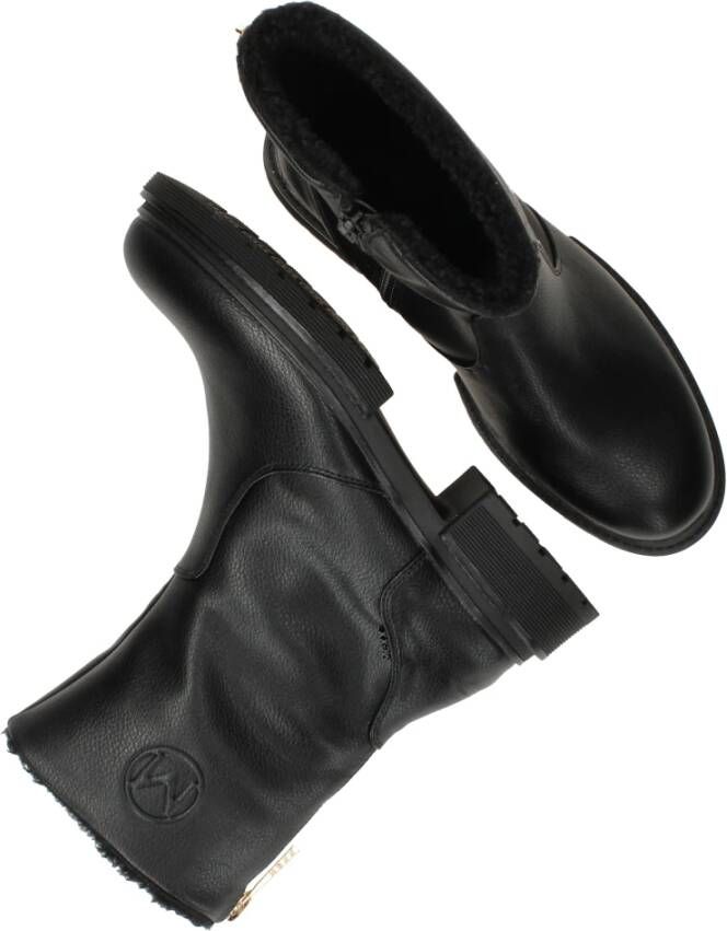 Mexx Zwarte Bikerboot met Versterkte Hiel Black Dames