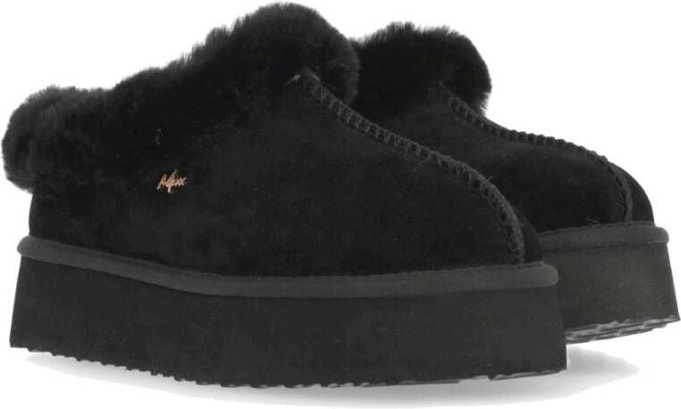 Mexx Zwarte Binnenslippers voor Vrouwen Black Dames