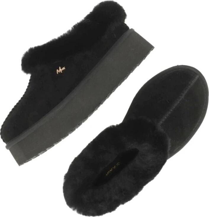 Mexx Zwarte Binnenslippers voor Vrouwen Black Dames