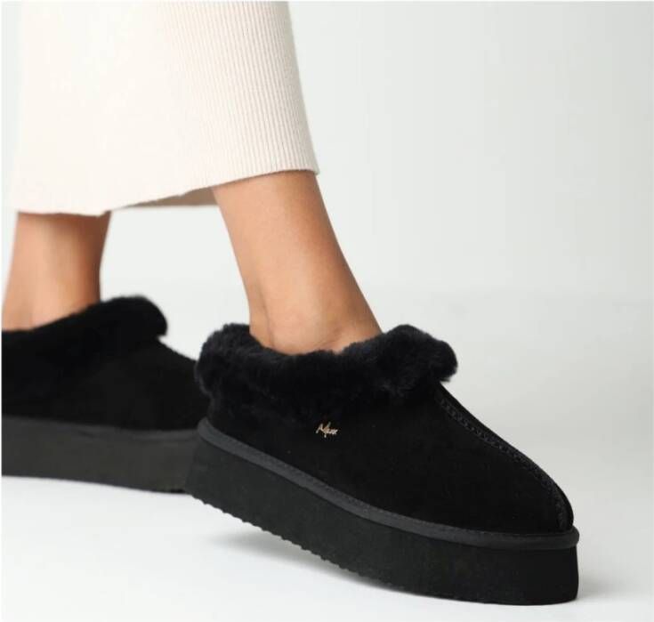 Mexx Zwarte Binnenslippers voor Vrouwen Black Dames