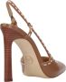 Michael Kors Alora High Sling Leren Pumps Bruin Brown Dames - Thumbnail 3