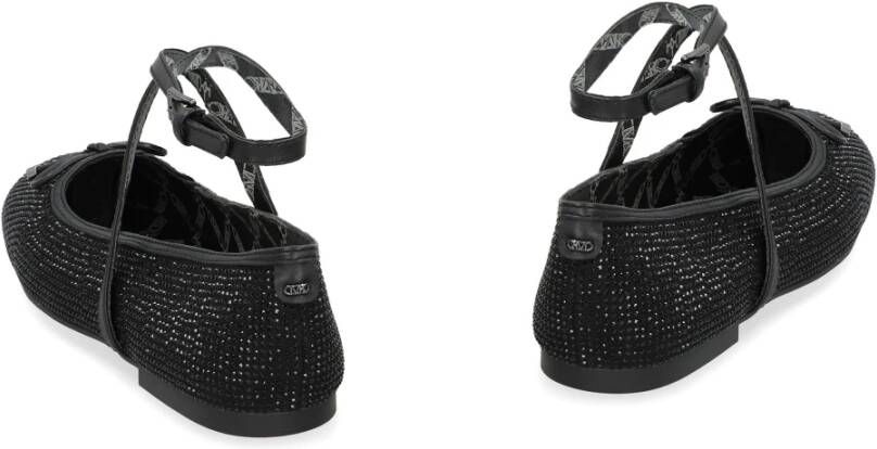 Michael Kors Balletflats met Strass en Enkelband Black Dames