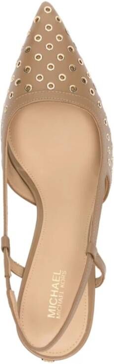 Michael Kors Beige Ballerina Schoenen voor Vrouwen Beige Dames