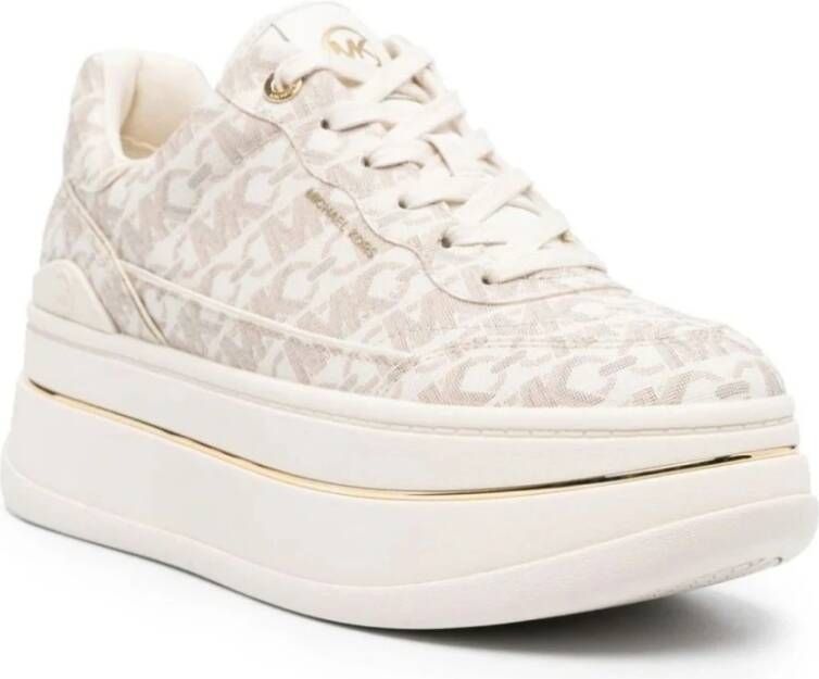 Michael Kors Beige Vetersneakers Beige Dames