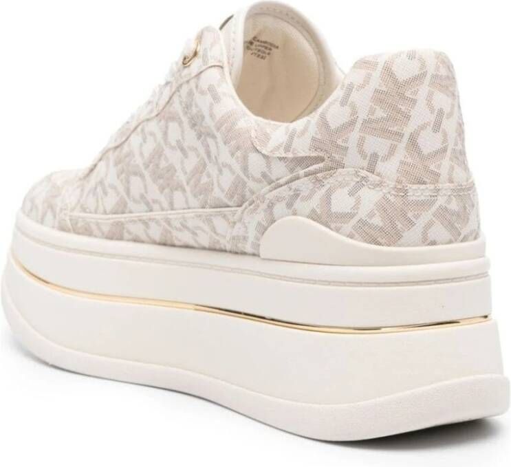 Michael Kors Beige Vetersneakers Beige Dames