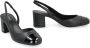 Michael Kors Blokhak Leren Slingback Pumps Black Dames - Thumbnail 3