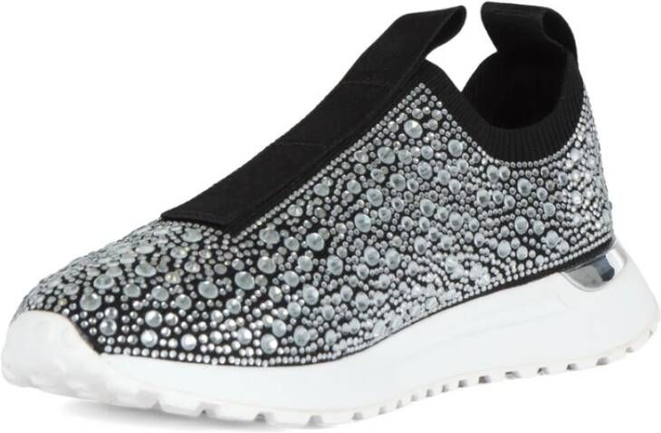 Michael Kors Bodie Slip-On Sneakers met Strass Black Dames