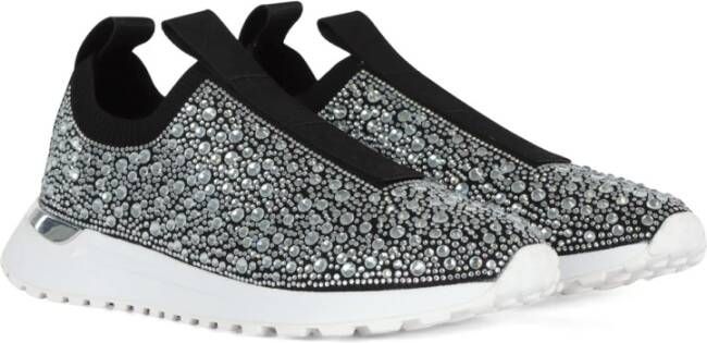 Michael Kors Bodie Slip-On Sneakers met Strass Black Dames