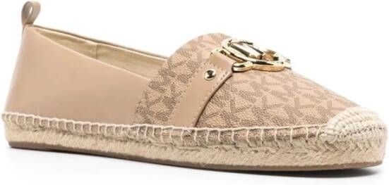 Michael Kors Bruine Casual Gesloten Platte Espadrilles Brown Dames