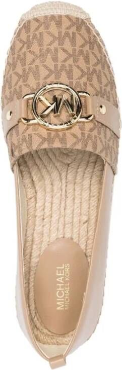 Michael Kors Bruine Casual Gesloten Platte Espadrilles Brown Dames