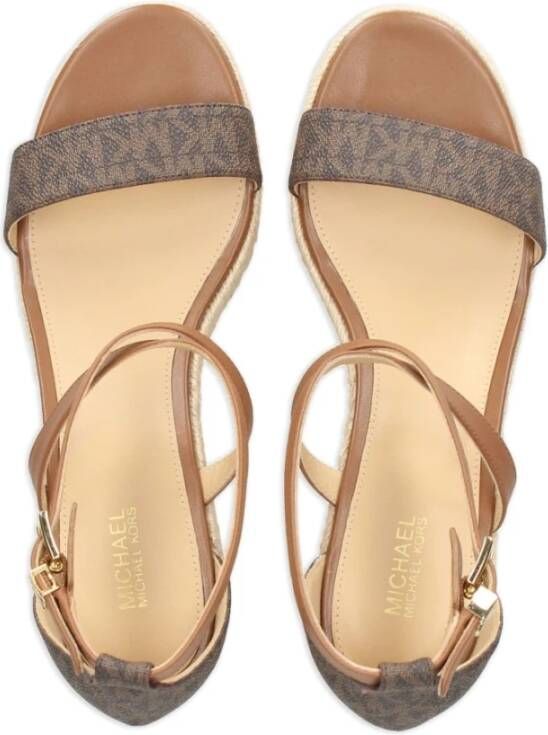 Michael Kors Bruine Wedge Espadrilles voor Vrouwen Brown Dames