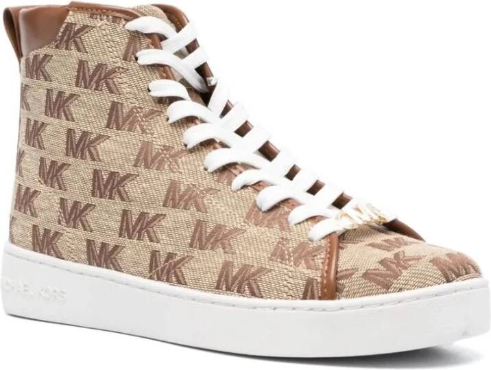 Michael Kors Casual Beige High Top Sneakers Beige Dames