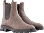 Michael Kors Chelsea Monogram Booties Verhoog Je Stijl Brown Dames - Thumbnail 2