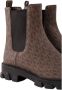 Michael Kors Chelsea Monogram Booties Verhoog Je Stijl Brown Dames - Thumbnail 4