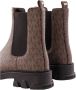 Michael Kors Chelsea Monogram Booties Verhoog Je Stijl Brown Dames - Thumbnail 6