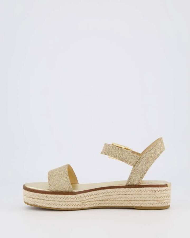 Michael Kors Dames Richie Espadrille Sandaal Goud Yellow Dames