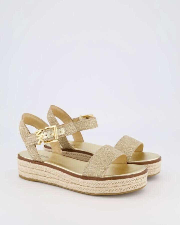 Michael Kors Dames Richie Espadrille Sandaal Goud Yellow Dames