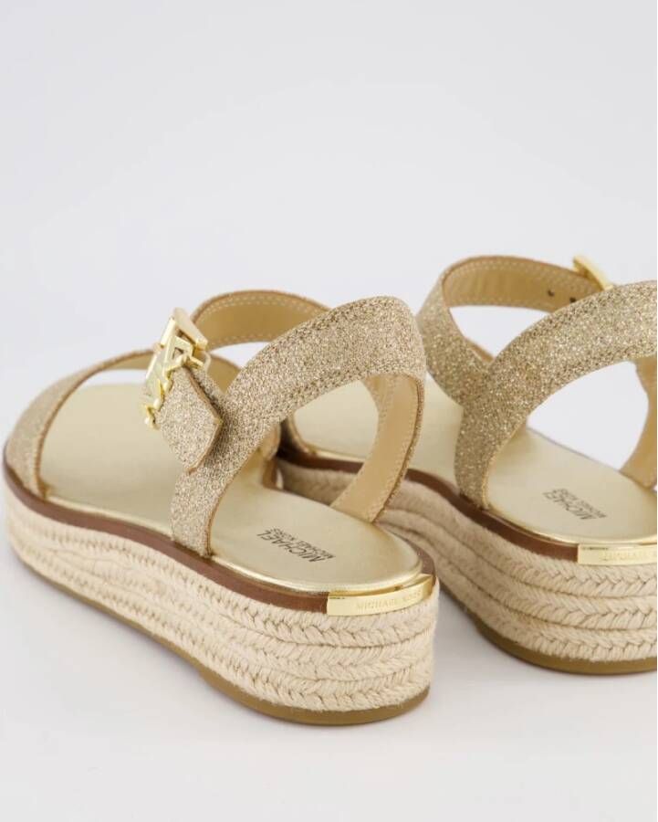 Michael Kors Dames Richie Espadrille Sandaal Goud Yellow Dames