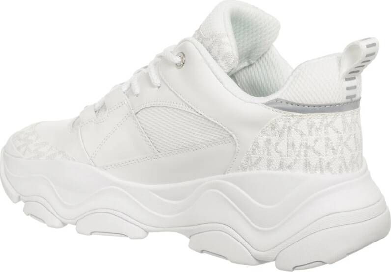 Michael Kors Diamant Veterschoenen Effen Patroon White Heren