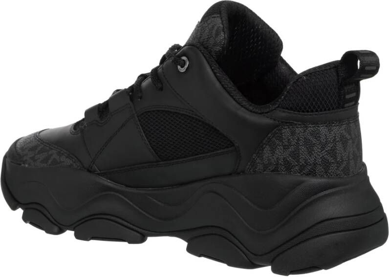 Michael Kors Diamant Vetersneakers Effen Patroon Black Heren