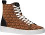 Michael Kors Bruine Gebreide High Top Sneakers Brown Dames - Thumbnail 15