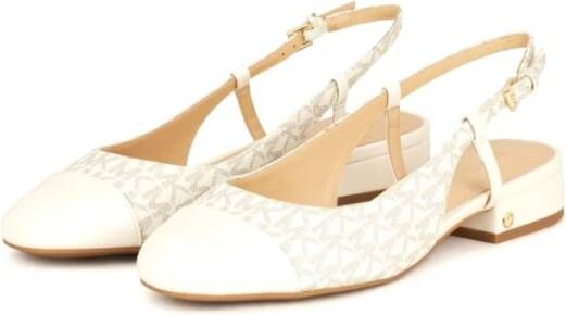 Michael Kors Elegante Ballet Flats voor Vrouwen White Dames