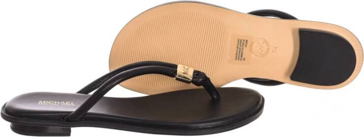 Michael Kors Flat Sandals Black Dames