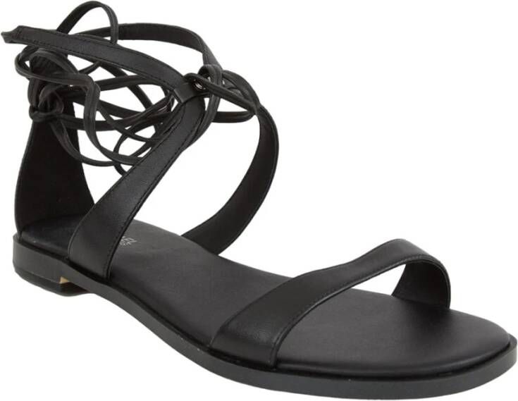 Michael Kors Flat Sandals Black Dames