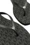 Michael Kors Zwarte Monogram Flip Flops Black Dames - Thumbnail 9