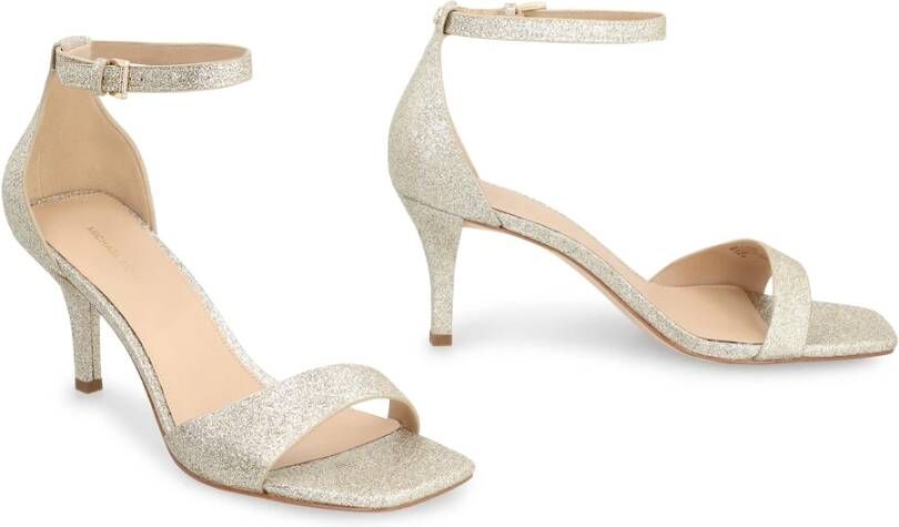 Michael Kors Glitter sandalen met verstelbare enkelband Yellow Dames