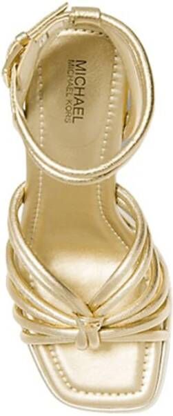 Michael Kors Gouden Sneakers Astra Sandal Bleek Yellow Dames